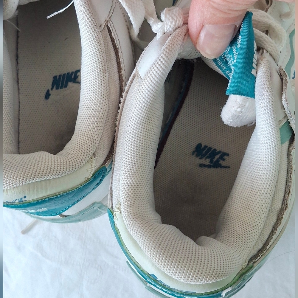Nike Air Force 1 Shadow ‘White Industrial Blue Teal’ DZ1847-101  Size 6 Kids - Picture 7 of 8
